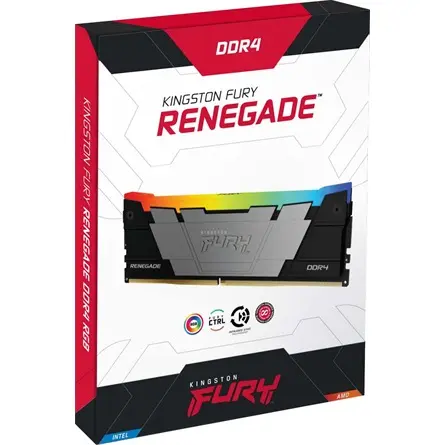 32GB 3600MHz Kingston DDR4 Fury Renegade RGB Kit RAM KF436C16RB2AK4/32 – 3. kép