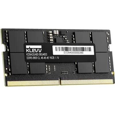KLEVV 32GB 5600MT/s DDR5 - SODIMM memória CL46 OEM – 2. kép