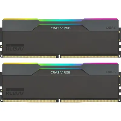 KLEVV CRAS V 32GB 6000MT/s DDR5 memória CL30 Kit of 2 fekete RGB – 2. kép