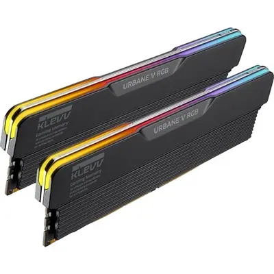 KLEVV URBANE V RGB 32GB 6000MT/s DDR5 memória CL28 Kit of 2 fekete RGB