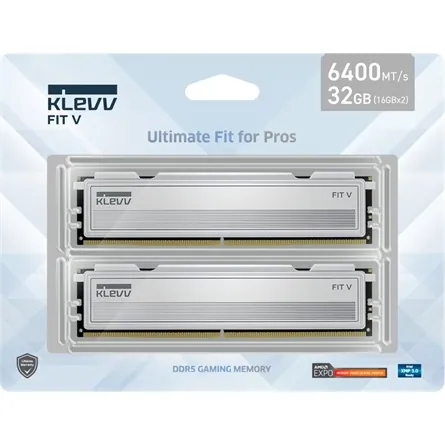 KLEVV FIT V 32GB 6000MT/s DDR5 memória CL28 Kit of 2 AMD-re optimalizált és Intel 14 Gen és korábbi CPU-kal kompatibilis – 7. kép