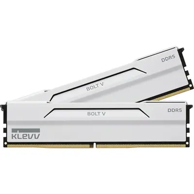 KLEVV BOLT V 32GB 6000MT/s DDR5 memória CL30 Kit of 2 AMD-re optimalizált fehér