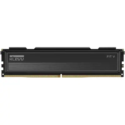 KLEVV FIT V 16GB 6400MT/s DDR5 memória CL32 AMD-re optimalizált és Intel 14 Gen és korábbi CPU-kal kompatibilis fekete