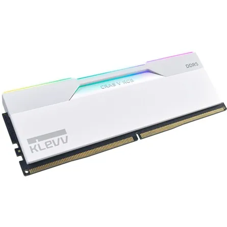 KLEVV CRAS V 64GB 6400MT/s DDR5 memória CL32 Kit of 2 fehér RGB – 3. kép