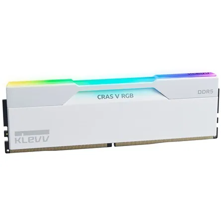KLEVV CRAS V 64GB 6400MT/s DDR5 memória CL32 Kit of 2 fehér RGB – 4. kép