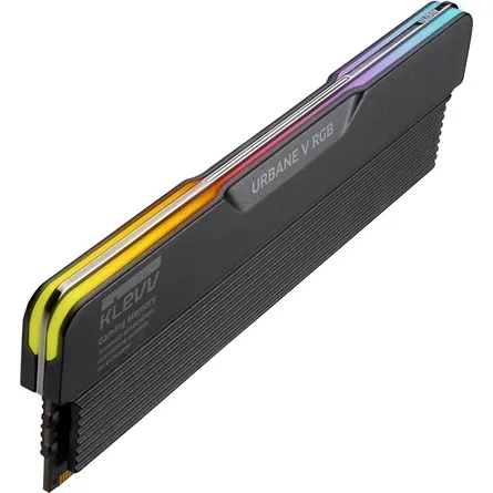 KLEVV URBANE V RGB 32GB 6000MT/s DDR5 memória CL30 Kit of 2 fekete RGB – 6. kép