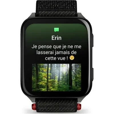 Garmin Venu X1 Black with Slate Titanium Caseback and Black ComfortFit Nylon Band