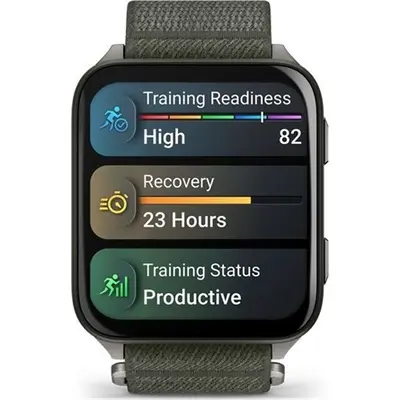 Garmin Venu X1 Moss with Titanium Caseback and Moss ComfortFit Nylon Band