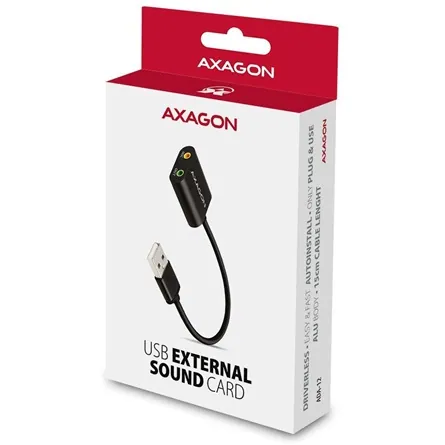 AXAGON ADA-12 USB Cable Audio 2.0 USB Hangkártya – 6. kép