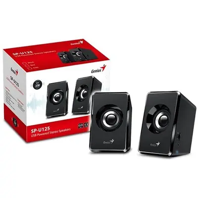 Genius SP-U125 Speaker Black – 2. kép