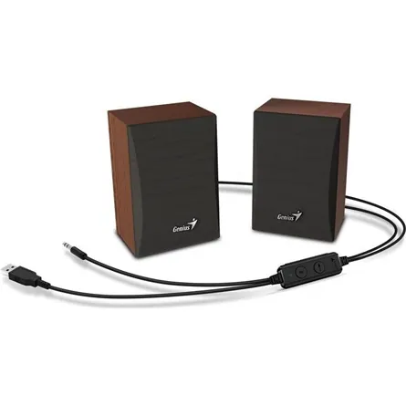 Genius SP-HF380BT 2.0 Bluetooth Speaker Wood – 2. kép
