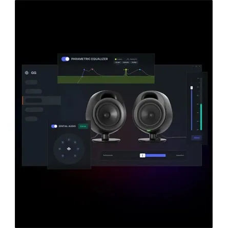 Steelseries Arena 3 2.0 hangszóró fekete (Bontott!) – 6. kép