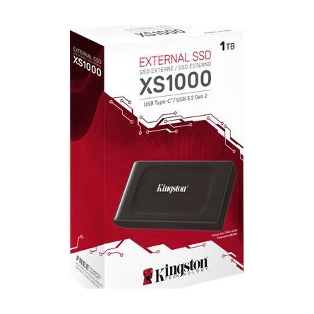 Kingston XS1000 1TB USB-C 3.2 Gen2 külső SSD fekete – 3. kép
