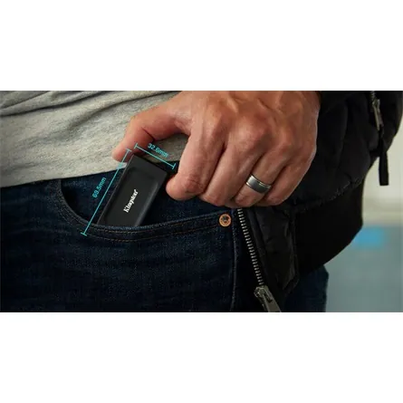 Kingston XS1000 1TB USB-C 3.2 Gen2 külső SSD fekete – 5. kép