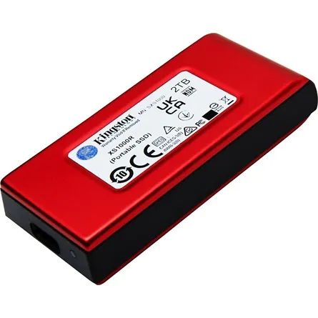 Kingston XS1000 1TB USB-C 3.2 Gen2 külső SSD piros – 3. kép