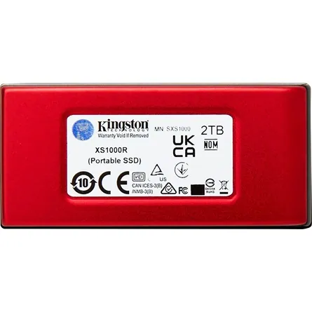 Kingston XS1000 1TB USB-C 3.2 Gen2 külső SSD piros – 4. kép
