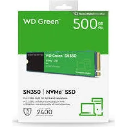 Western Digital 500GB M.2 2280 NVMe SN350 Green – 3. kép