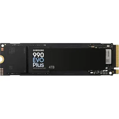 Samsung 990 EVO Plus 4TB PCIe x4 (4.0) / PCIe x2 (5.0) NVMe M.2 2280 SSD fekete