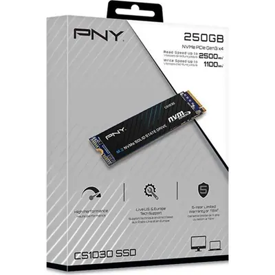 PNY 250GB M.2 2280 NVMe CS1030 – 2. kép