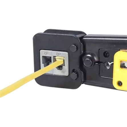 Gembird univerzális moduláris krimpelő- és vágószerszám, RJ45 / RJ12 / RJ11 fogó fekete-piros – 2. kép
