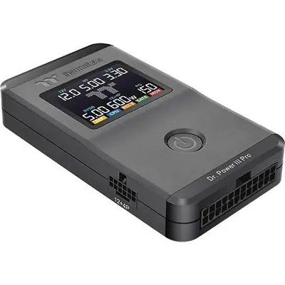 Thermaltake Dr. Power III Pro univerzális ATX tápegység teszter fekete LCD kijelzővel – 2. kép