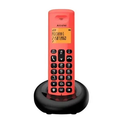 Alcatel E160 dect telefon piros