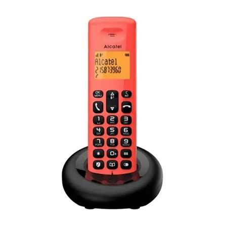 Alcatel E160 dect telefon piros