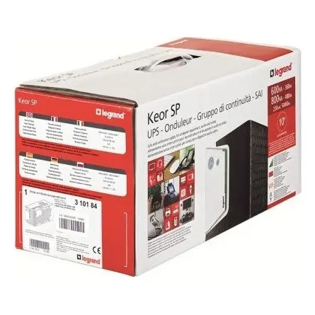 Legrand szünetmentes 1000VA - KEOR-SP; BE: C14 aljzat + C13-SCH kábel, KI: 4xC13, Always-on USB töltőaljzat, USB-B – 4. kép