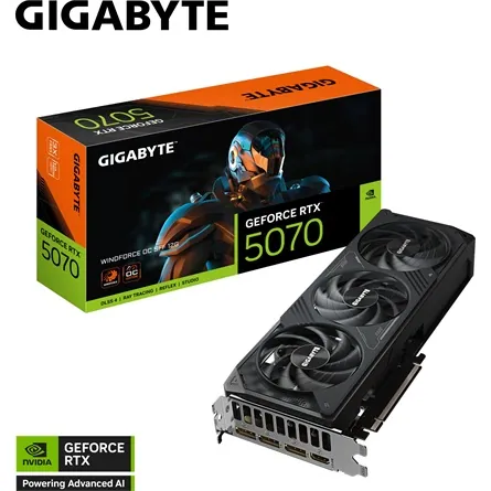 Gigabyte GeForce RTX 5070 WindForce3 OC 12GB GDDR7 192-bit grafikus kártya – 4. kép