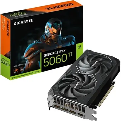GeForce RTX5060 Ti GigaByte GV-N506TWF2MAX OC-8GD PCX vga kártya – 2. kép