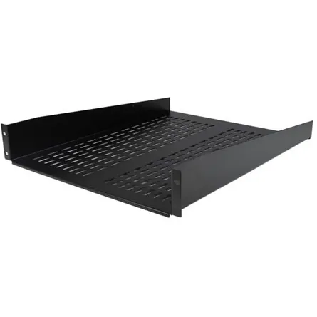 StarTech 2U 19" rack polc fekete