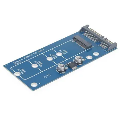 Gembird EE18-M2S3PCB-01 SATA to M.2 (NGFF) SSD adapter card – 2. kép