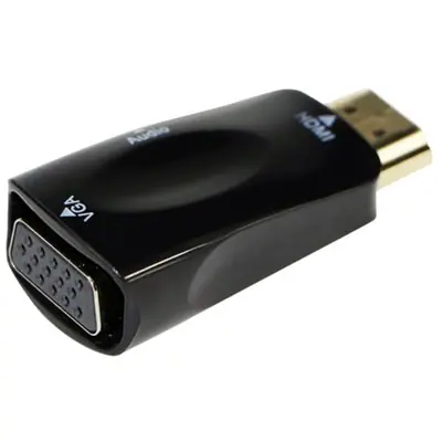 Gembird A-HDMI-VGA-02 HDMI to VGA and audio adapter single port Black