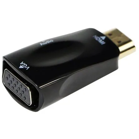 Gembird A-HDMI-VGA-02 HDMI to VGA and audio adapter single port Black