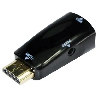 Gembird A-HDMI-VGA-02 HDMI to VGA and audio adapter single port Black – 2. kép
