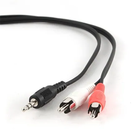Gembird 3,5 jack/2RCA audio kábel 5m Black
