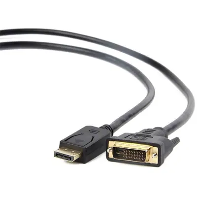 Gembird CC-DPM-DVIM-1M DisplayPort to DVI-D (Dual Link) (24+1) adapter cable 1m Black
