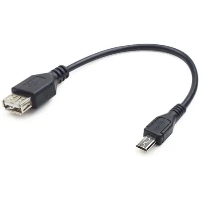 Gembird USB OTG AF to Micro BM Cable 0,15m Black