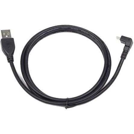 Gembird CCP-MUSB2-AMBM90-6 micro USB cable 2.0 AM-MBM5P angled 90 1,8m Black