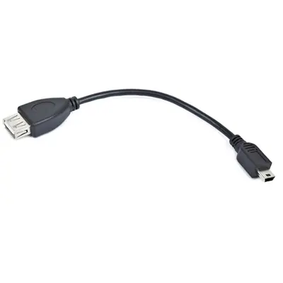 Gembird USB OTG AF to Mini-BM cable 0,15m Black