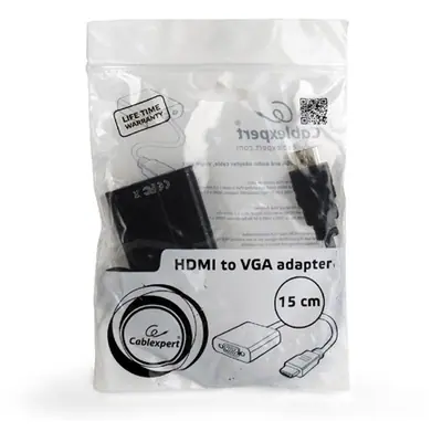 Gembird HDMI M to VGA 15cm Black – 2. kép