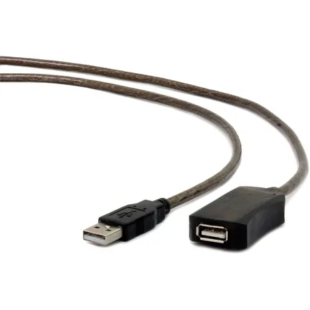 Gembird UAE-01-10M USB 2.0 active extension cable 10m Black