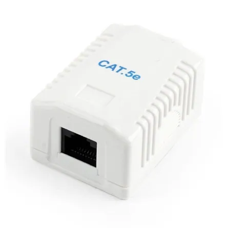 Gembird 1x RJ45 kat. 5e fali aljzat, komplett fehér – 2. kép