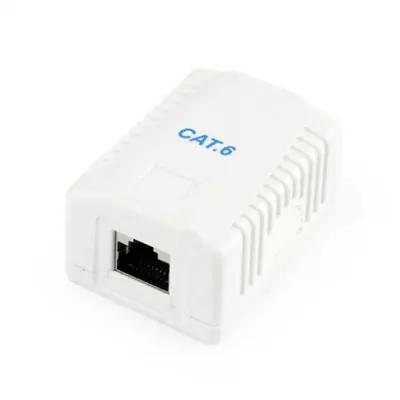 Gembird NCAC-1F6-01 CAT6 FTP single port surface mount box
