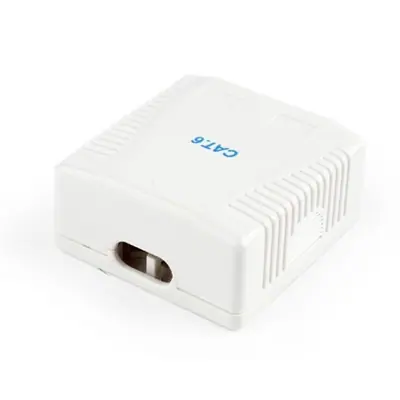 Gembird NCAC-2F6-01 CAT6 FTP 2-port surface mount box – 2. kép