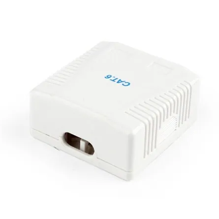 Gembird NCAC-2F6-01 CAT6 FTP 2-port surface mount box – 2. kép