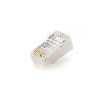 Gembird RJ45/PLUG5SP/10 Shielded Modular plug 8P8C 30u Gold plated 10 pcs per bag