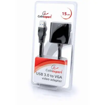 Gembird AB-U3M-VGAF-01 USB3.0 to VGA video adapter Black – 2. kép