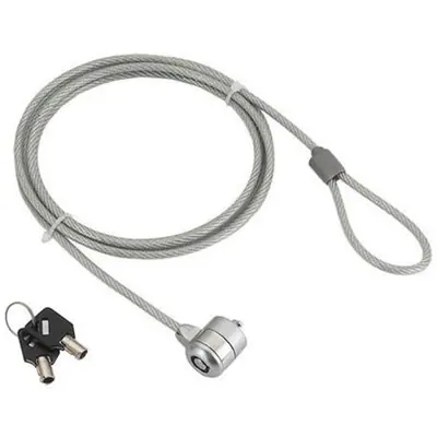 Gembird LK-K-01 Cable lock for notebooks key lock 1,8m Grey – 2. kép