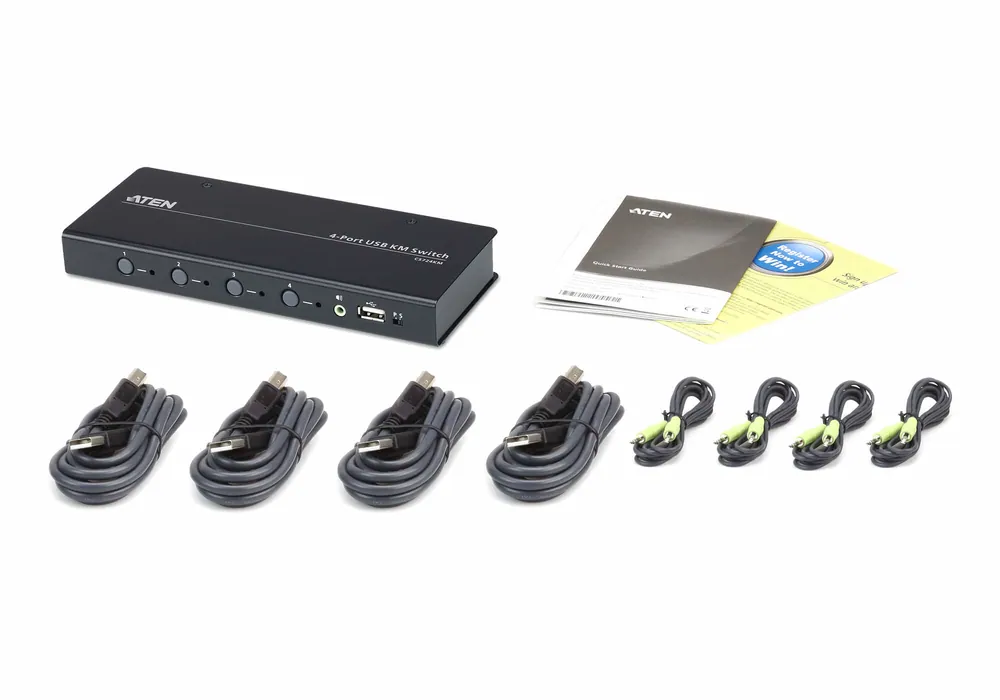 ATEN CS724KM 4-port USB Boundless KM Switch + Cables – 5. kép